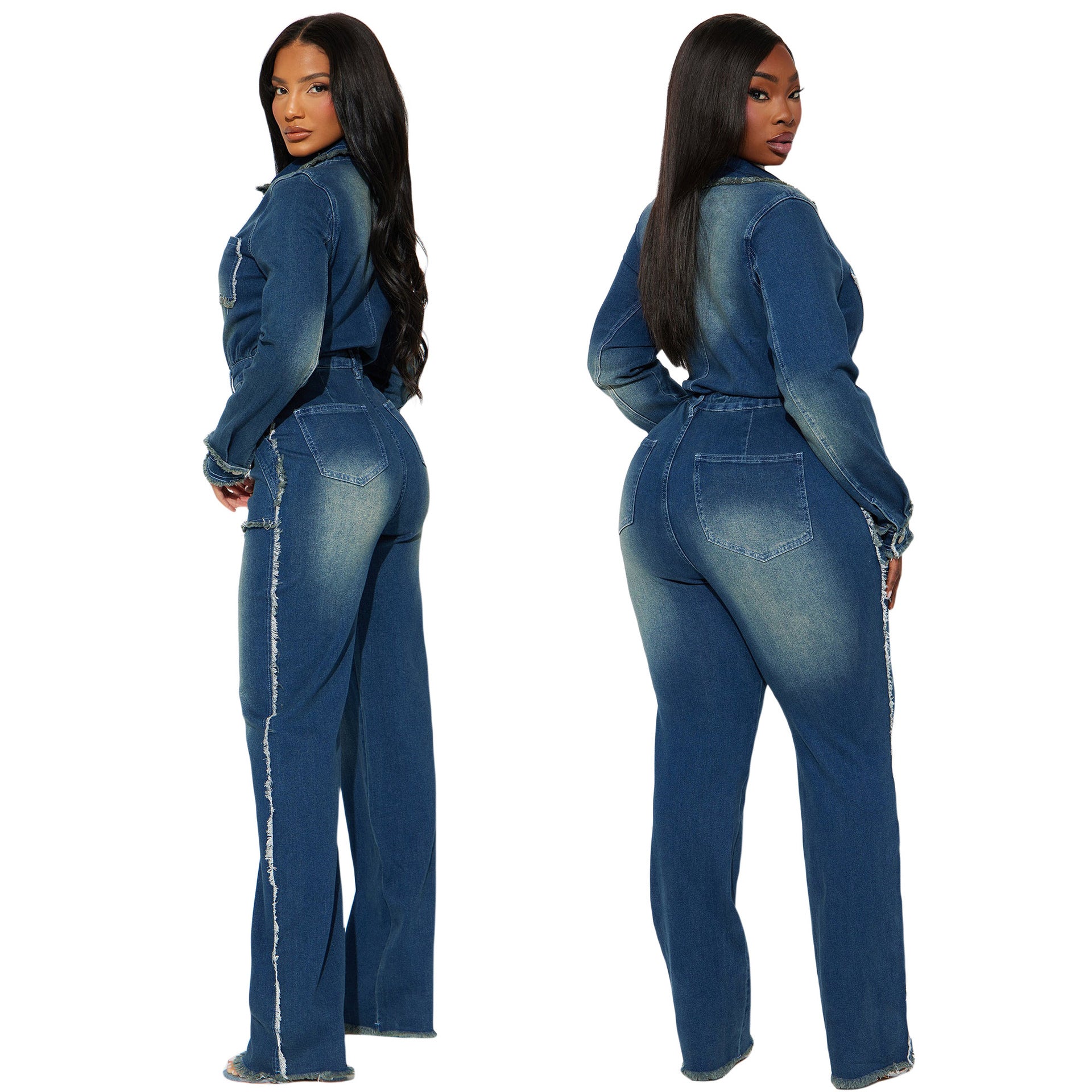 GC Women "Denim Long Sleeve" Jumpsuit
