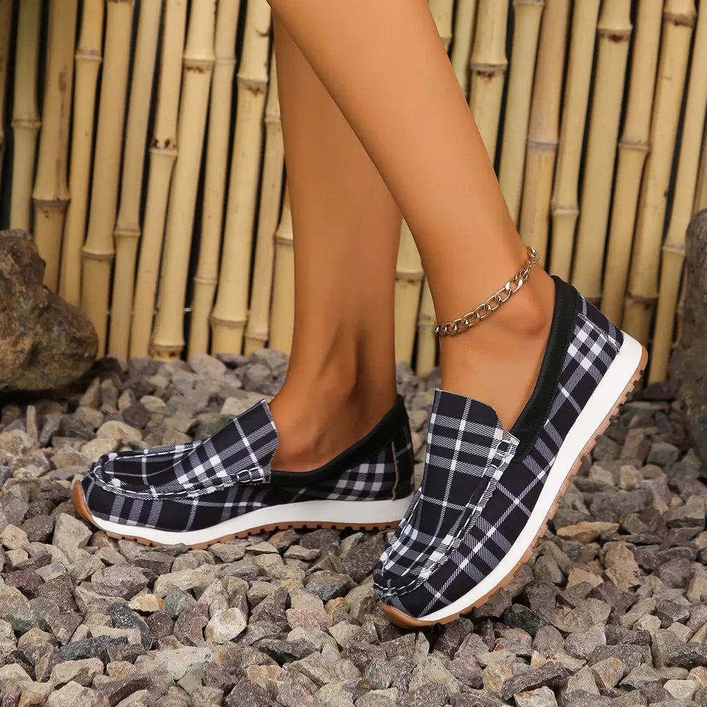 GC Women "Plaid Praise" Slip-Ons
