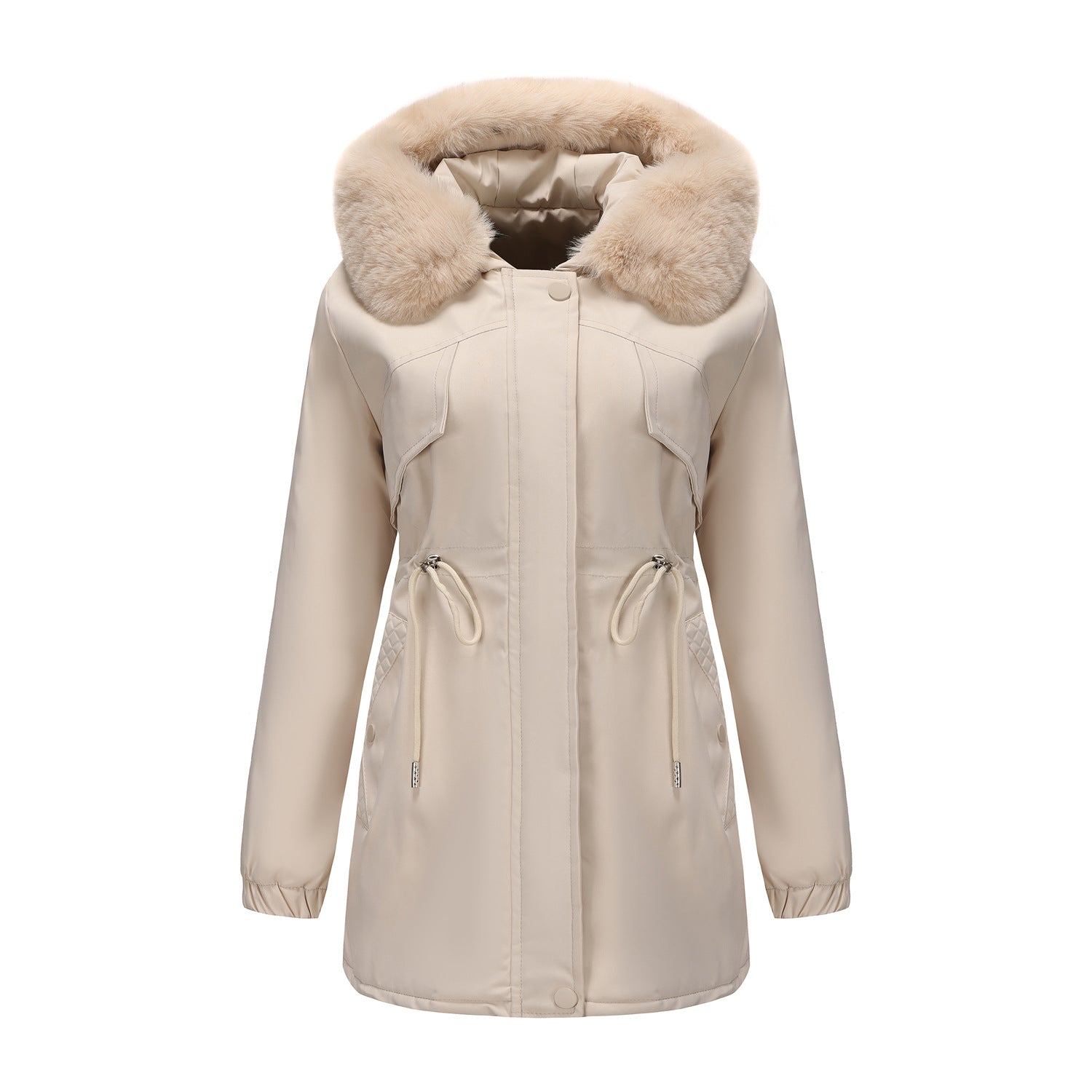 GC Women Medium Length Slim Fit Winter Coat