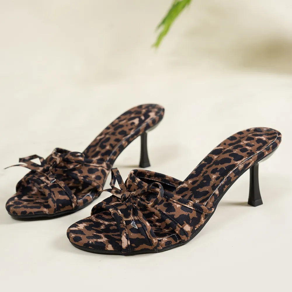 GC Women "Leopard & Lace" Heeled Mules