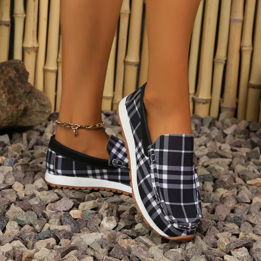 GC Women "Plaid Praise" Slip-Ons