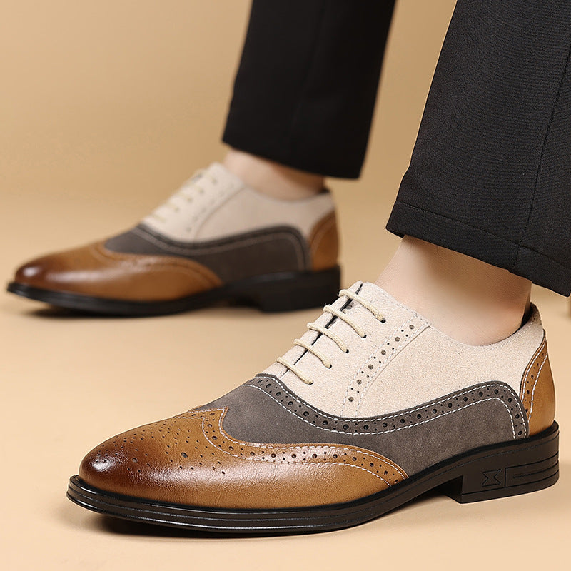 GC Men "Color Block" Leather Shoes