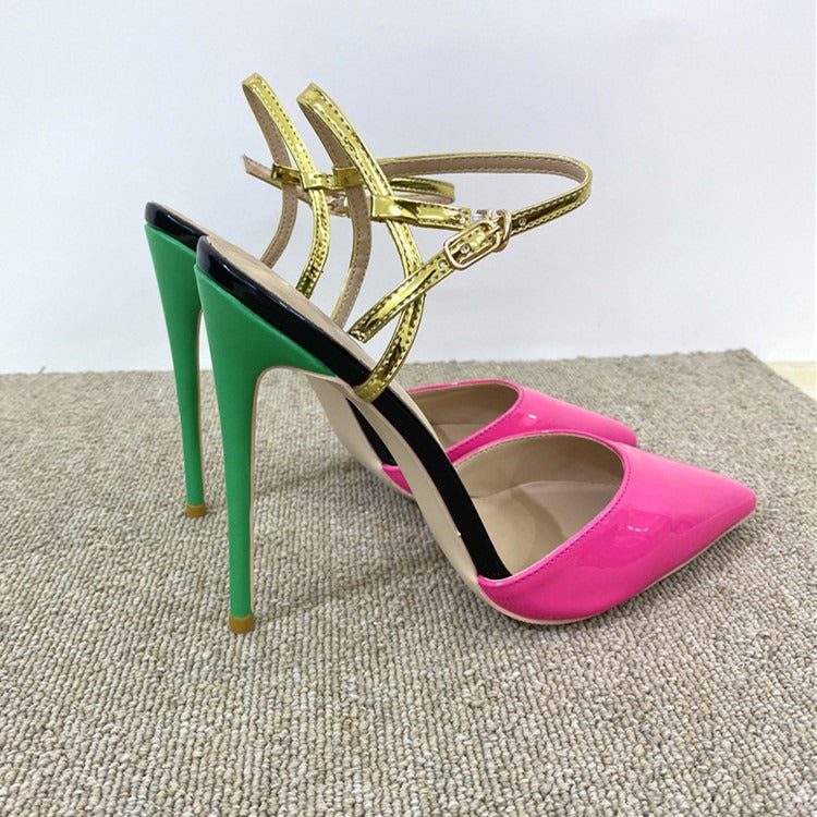 GC Women "Color Block" Stiletto Sandals