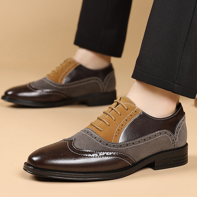GC Men "Color Block" Leather Shoes