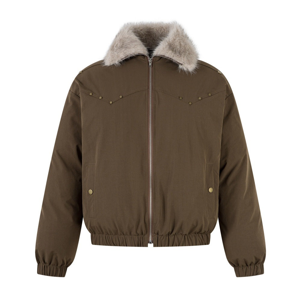 GC Men "Mountain Carved" Fur Collar Jacket