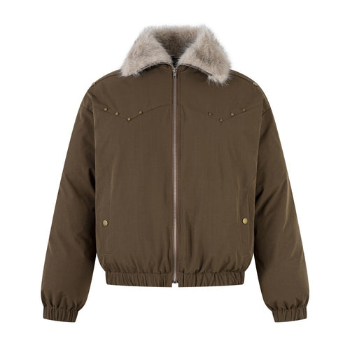 GC Men "Mountain Carved" Fur Collar Jacket