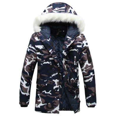 GC Camouflage Down Parkas Hooded Coat
