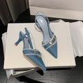 GC Women "Denim Anointed" Slingback Heels