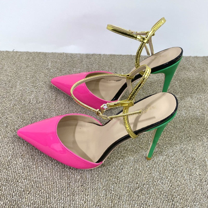 GC Women "Color Block" Stiletto Sandals
