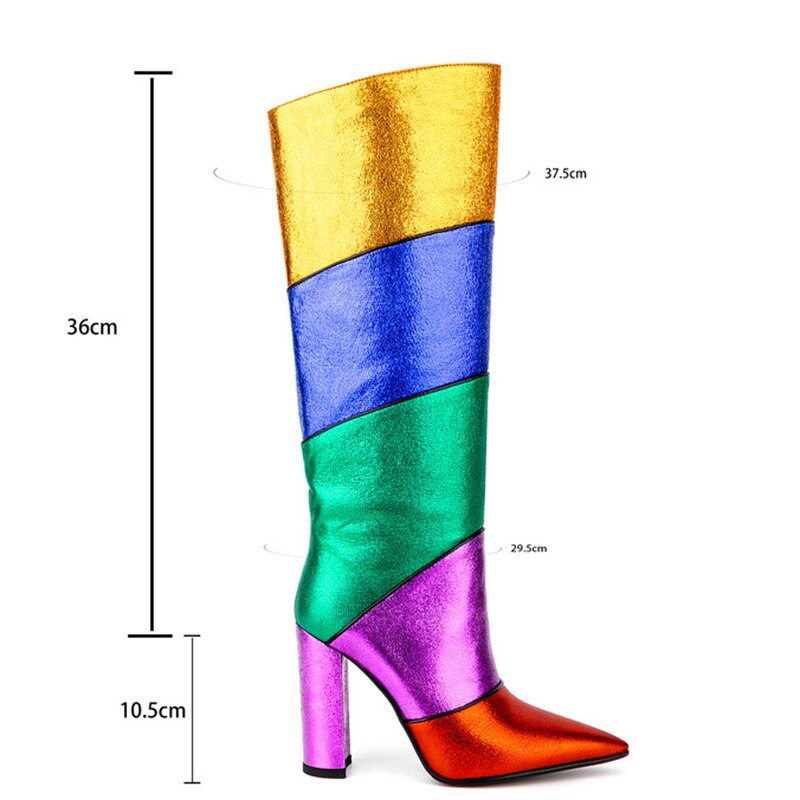 GC Women "Rainbow Road" Knee High Boots