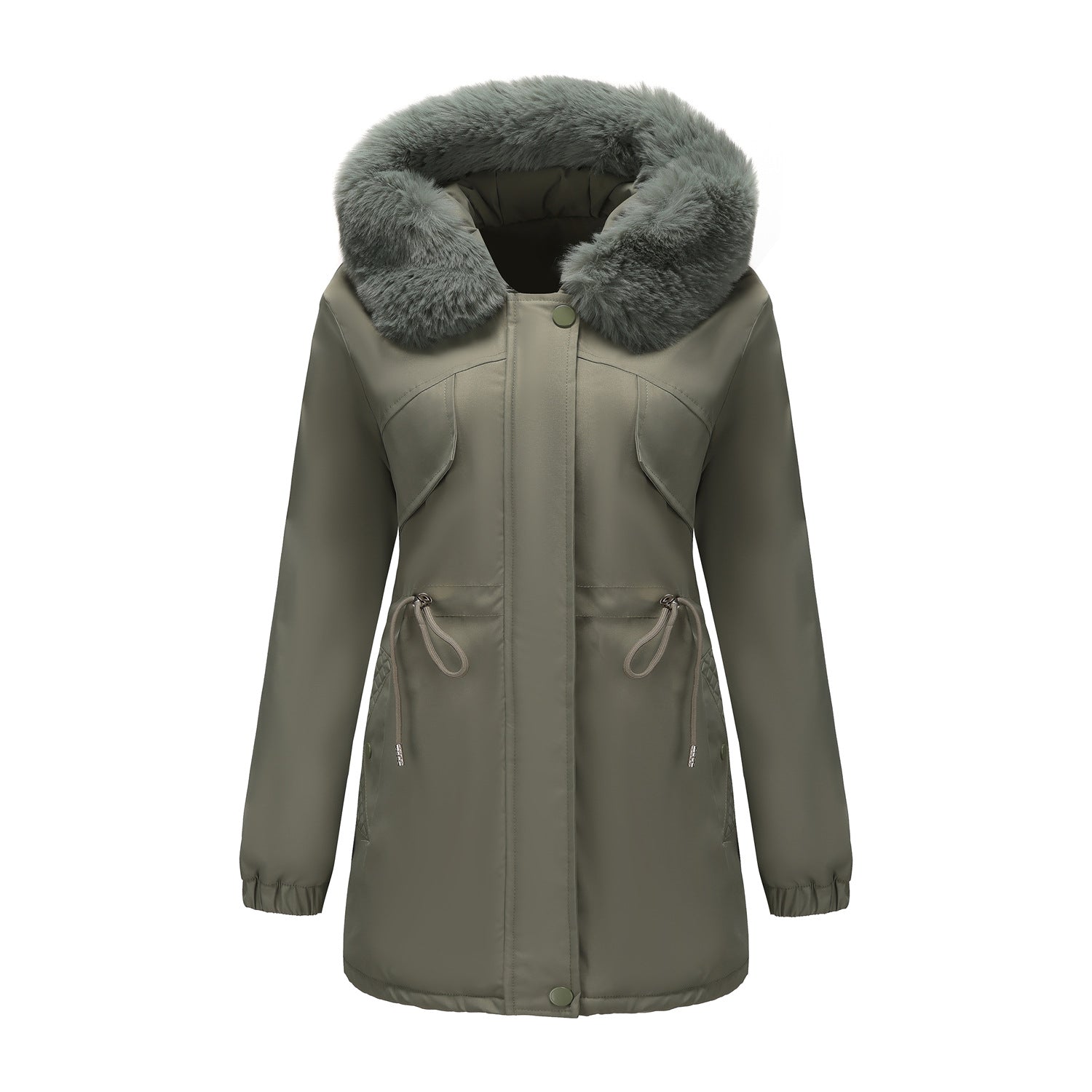 GC Women Medium Length Slim Fit Winter Coat