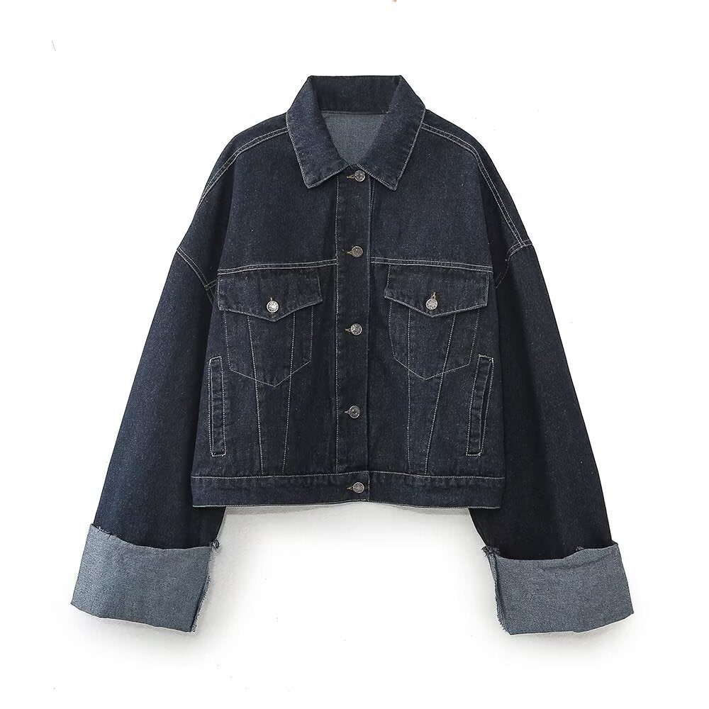 GC Women "Lean Back" Denim Two-Piece Set