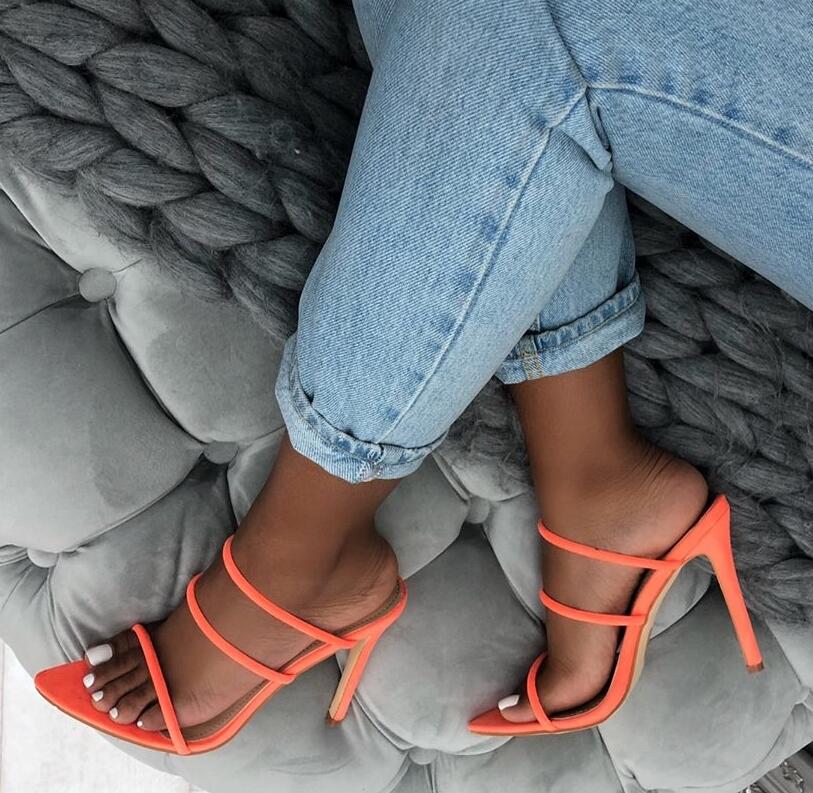 GC Women "Glitter Peep" Mules