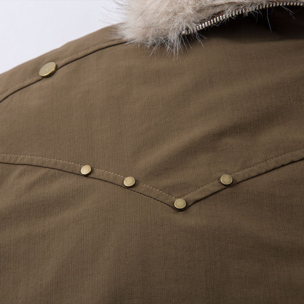 GC Men "Mountain Carved" Fur Collar Jacket