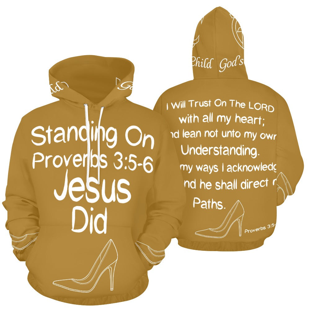 GC Women Standing On The Word Hoodie Proverbs 3:5-6 bold color version