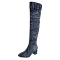 GC Women "Denim Dream" Knee High Boots