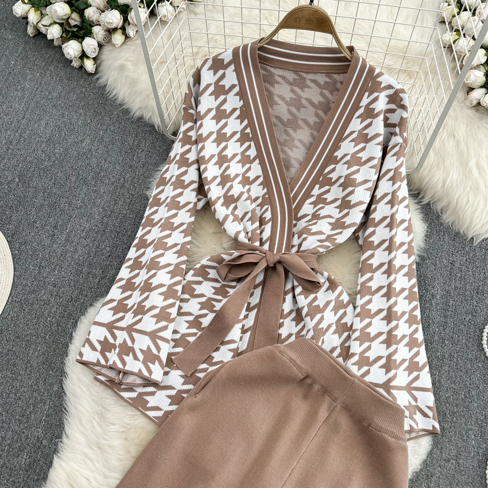 GC Women "Sweet Houndstooth" Two-Piece Set