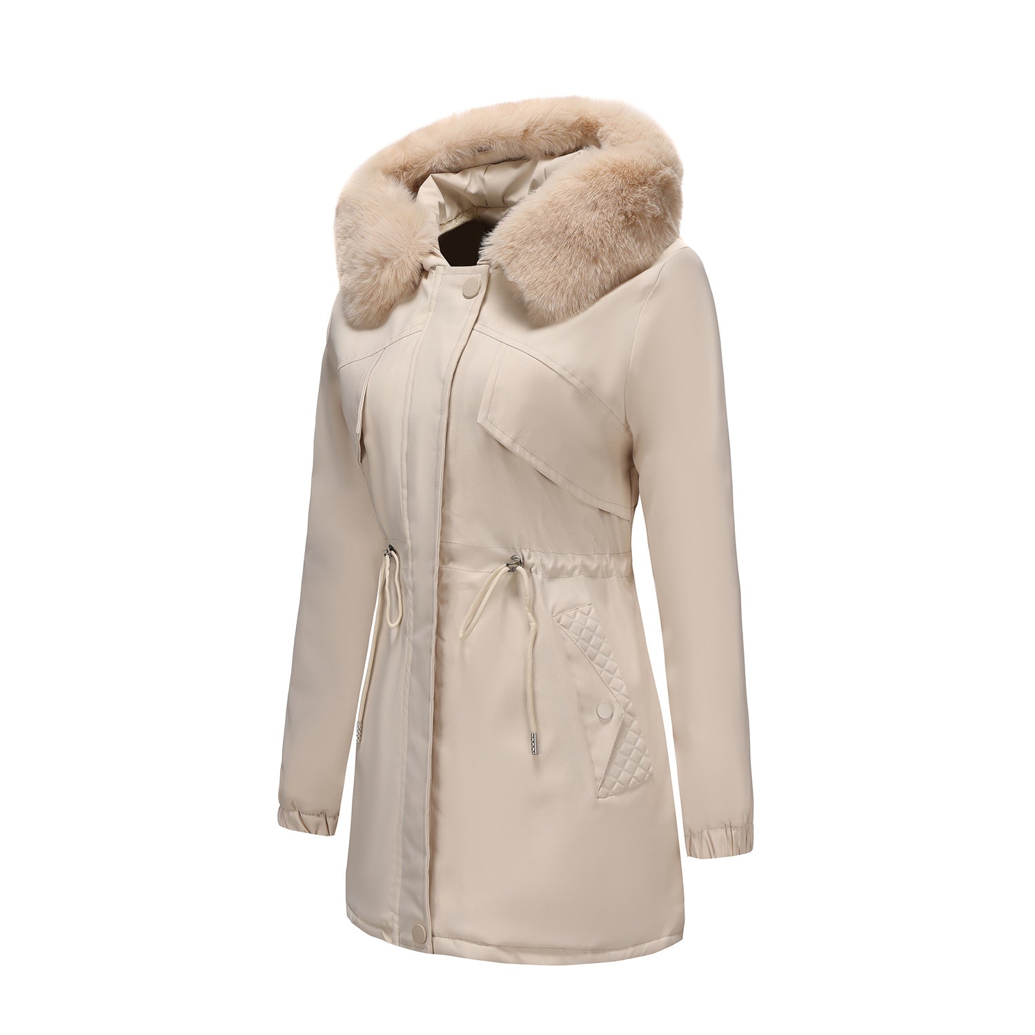 GC Women Medium Length Slim Fit Winter Coat