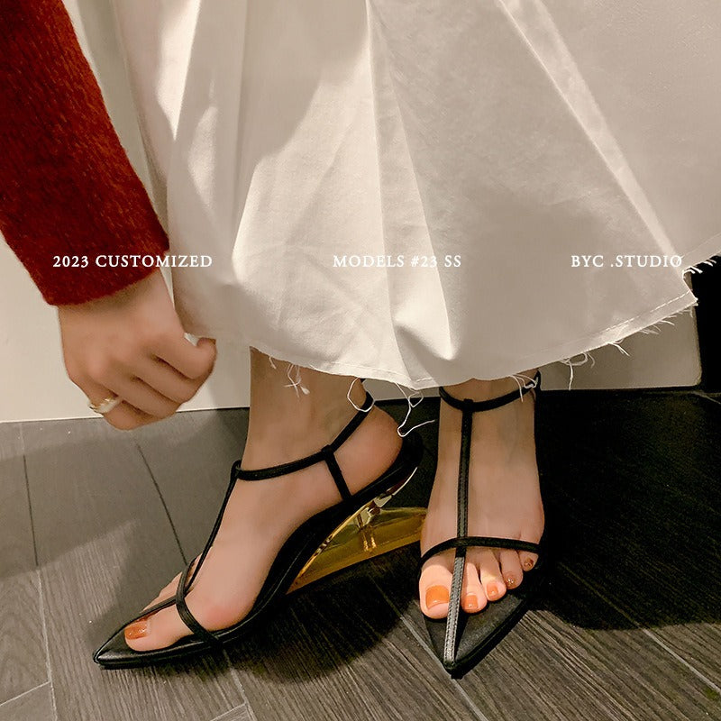 GC Women "Spicy Straps" Slope Heel Sandals