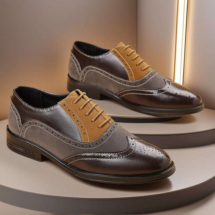 GC Men "Color Block" Leather Shoes
