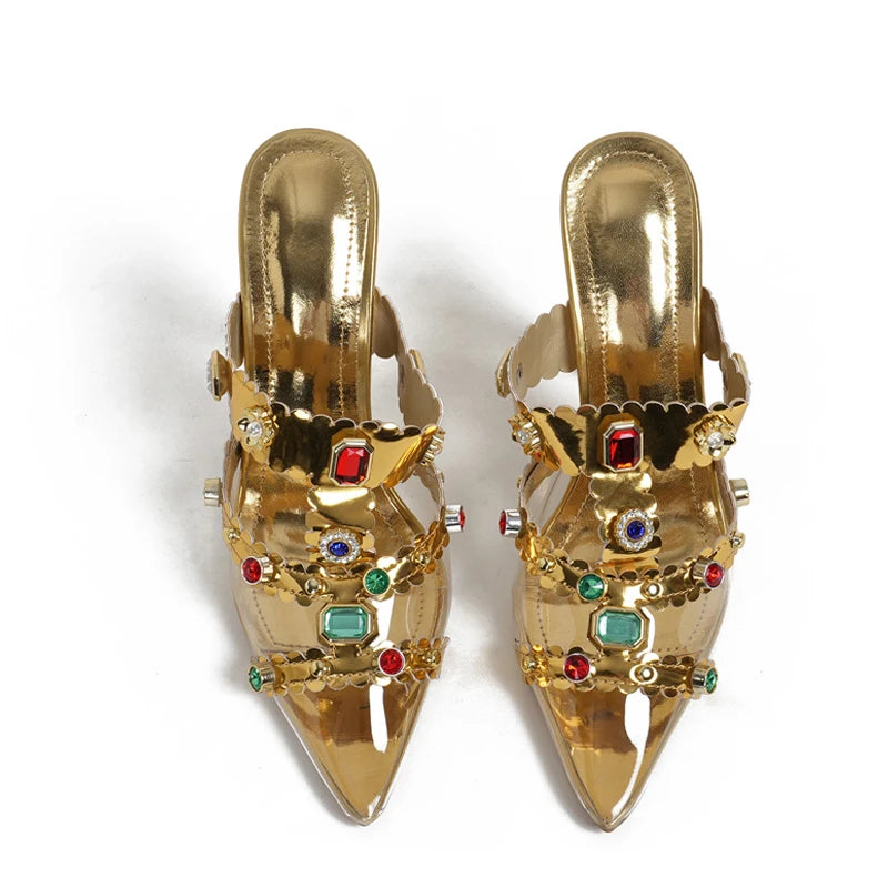GC Women "Crystal Elegance" Mule Sandals