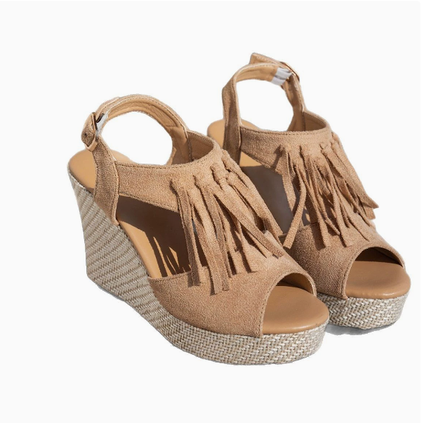 GC Women "Fringe of His Garment" Wedge Sandals