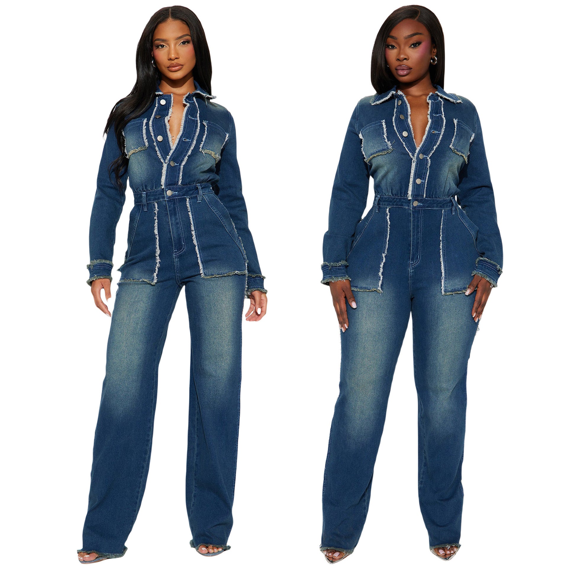 GC Women "Denim Long Sleeve" Jumpsuit