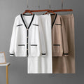 GC Women "Knit Wit" Cardigan Two-Piece Skirt Set