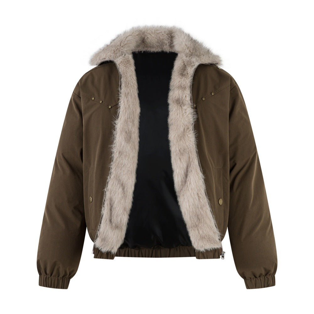 GC Men "Mountain Carved" Fur Collar Jacket