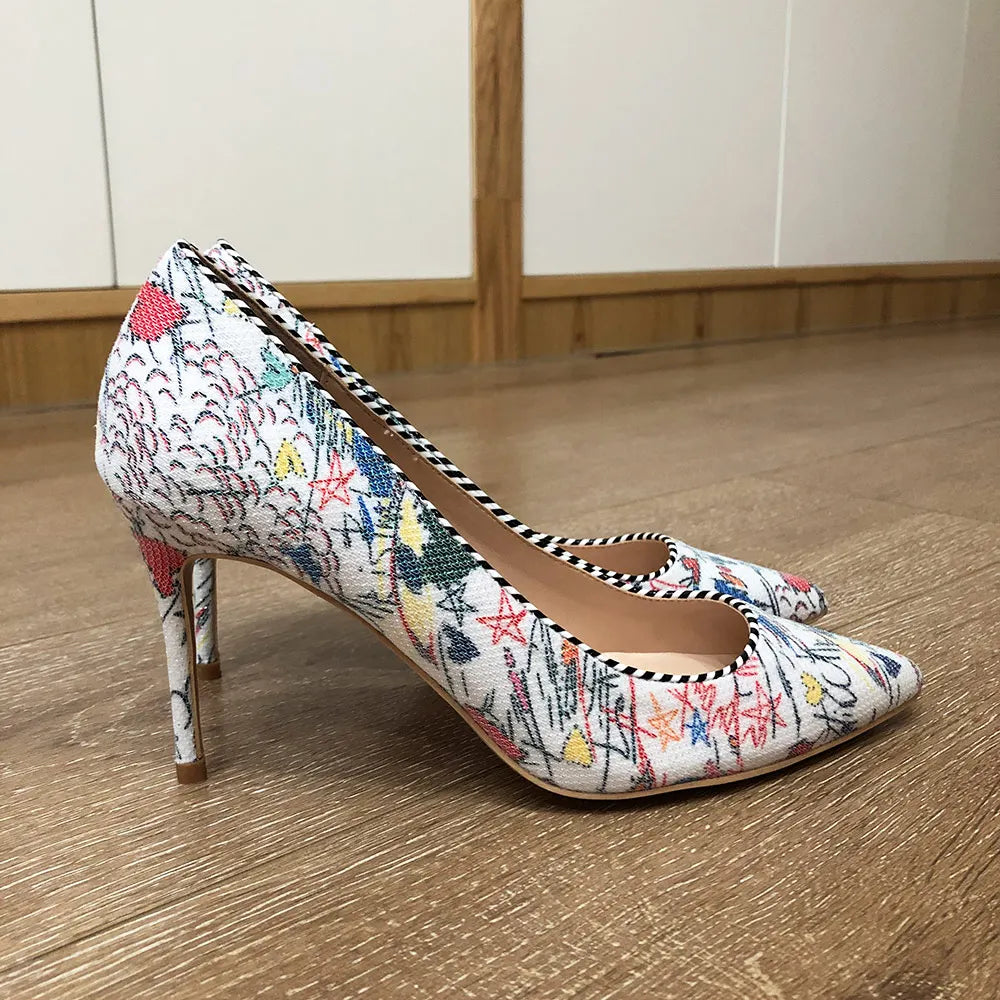 GC Women "Floral Fantasy" Stiletto Pumps