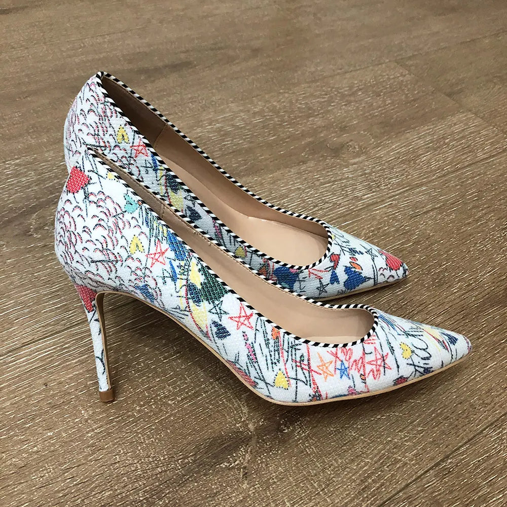 GC Women "Floral Fantasy" Stiletto Pumps