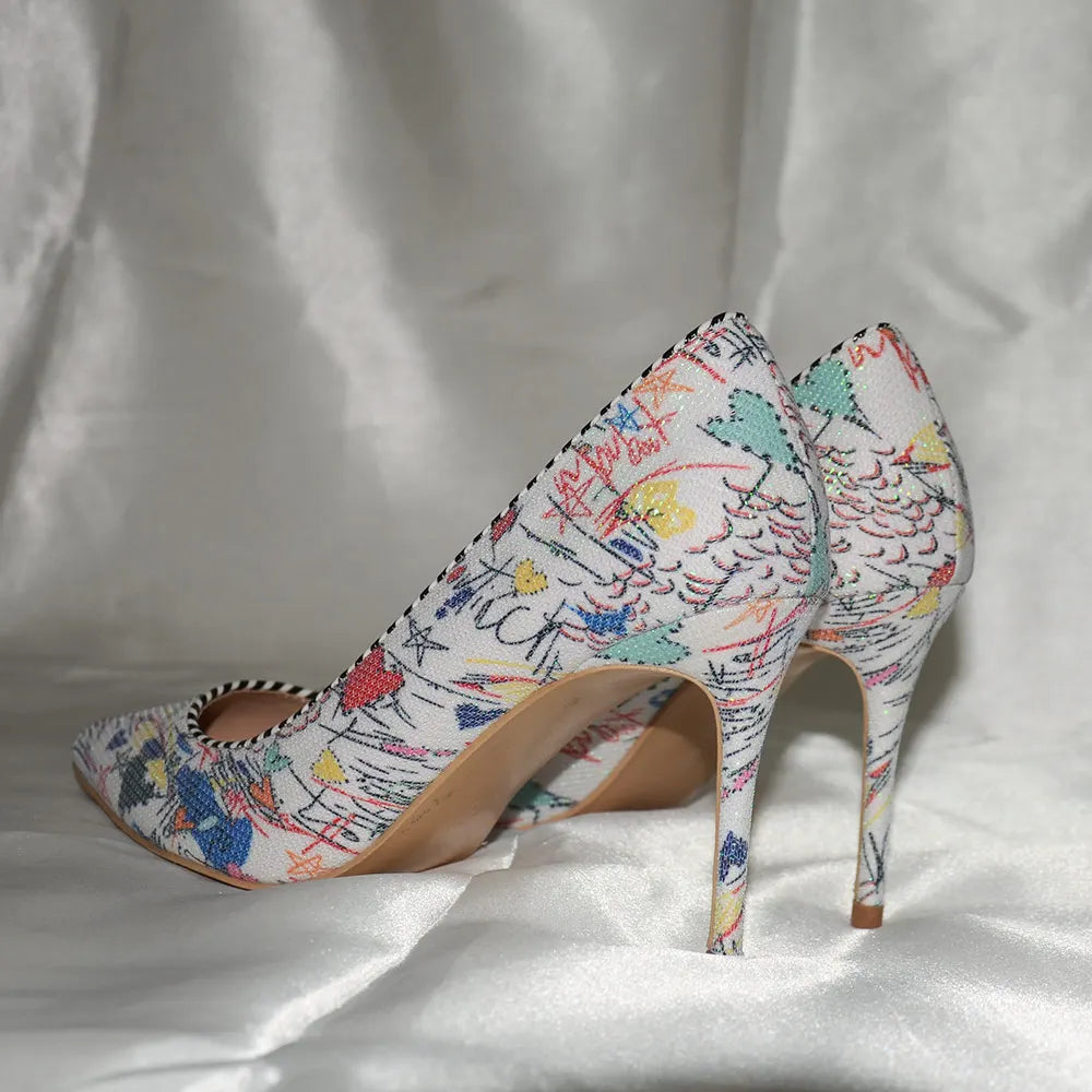 GC Women "Floral Fantasy" Stiletto Pumps