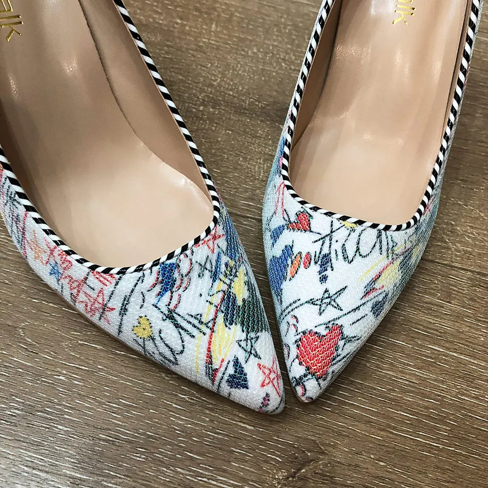GC Women "Floral Fantasy" Stiletto Pumps
