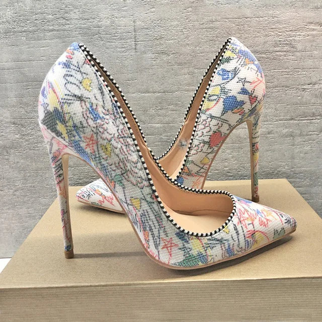 GC Women "Floral Fantasy" Stiletto Pumps